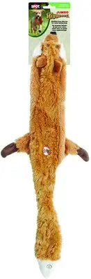 SPOT Jumbo Skinneeez Stuffless Squeaker Toy, Tug-Of-War 37" Assorted Dog Toy