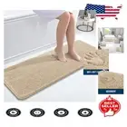 Versatile 47"x17" Chenille Bath Mat - Soft, Durable, and Stylish Home Decor