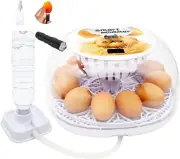 12 Eggs Egg Incubator with Automatic Egg Turner, Small Egg Incubator Automatic E