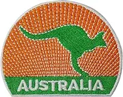 Australia Travel Patch, Embroidered Iron on Sew on Patch Badge for Clothes etc. 7x5.5cm