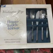 Washington Forge Elegance In Stainless Tableware - SPOONS FORKS KNIVES Set (8)