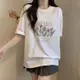 雅麗安娜 T恤 上衣 短袖上衣S-3XL韓版夏裝短袖T卹寬鬆上衣NC16-Y22168.無標