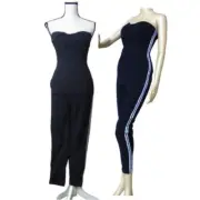 UNIQ Women’s Trucksuit inspired Sleeveless Jumpsuit, Black, S