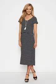 2/1 Stripe Dress--CLA-17832