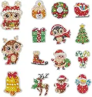 CIYODO 15pcs DIY Diamond Kit for Decorative Rhinestone Picture Craft for Xmas and Creative Projects for Home Decor and Personalization