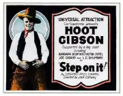 Step On It Lobby Card Hoot Gibson On Title Lobby Card 1922 Old Movie Photo