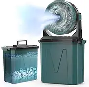 iYeHo Portable Misting Fan with Rechargeable Battery,4-Speed Adjustable,9L Water Tank,20000mAh USB Charging,Quiet Operation, Ideal for Outdoor,Camping,Fishing,Travel,and Home Use
