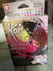 Sakura Koi Water Colors Creative Art Colors, Pocket Field Sketch Box Damaged Box