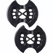 New Set Burton Reflex Snowboard Bindings Mounting Discs Black Channel
