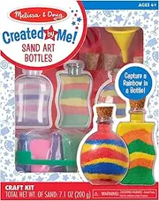 Melissa & Doug 4232 Sand Art Bottles Craft Kit: 3 Bottles, 6 Bags of Colored Sand, Design Tool