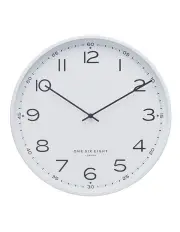 [One Six Eight London] Austin Silent Wall Clock 40cm in White