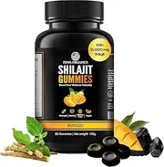 Shilajit Gummies 15,000mg with | Ashwagandha | Mango | Pure Himalayan Shilajit | Lab Tested | With Fulvic Acid & 85+ Trace Minerals | for men & women | Vegan Organic | Travel Friendly gummy
