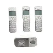 VTech Cordless Phone with Answering Machine 4 Handsets Bluetooth Call Blocking