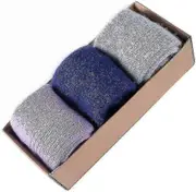3 Pairs Mongolia Pure Cashmere Thickwomenswool Cashmere Socks (best) (ruigou)