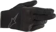 Women's S-Max Drystar Street Riding Gloves Black/Gray Large Alp. 3537620-104-L