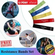 5PCS Resistance Bands Set Yoga Elastic Bands Expander Squat Workout Belt Pilates