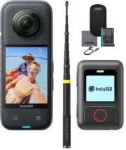 Insta360 X3 72MP Waterproof 5.7K 360° VR AI Camera 118" Selfie Stick GPS Remote