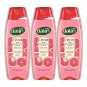 Dalan Fresh Pink Grapefruit Purifying Body Wash w/ Glycerin, 15.2oz (Pack of 3)