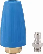 TurboNozzle 1/4 Quick Connect High Pressure Washer Cleaner Accessory Spray Turbo Nozzle 3000PSI 2.5 Rotating Nozzle for Compatible Types (025)