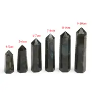 Labradorite Quartz Obelisk Natural Crystal Column Wand Point Tower Stone Healing