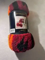 Pendleton Sherpa Fleece Throw 50"x70" Short Sands Red NWT