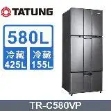 在飛比找遠傳friDay購物優惠-TATUNG 大同 580公升變頻1級能效三門冰箱(TR-C