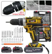 Cordless Drill Driver Kit, 21V MAX ELECTRIC SCREWDRIVER Compact Drill 3 in 1 Set