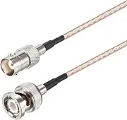 Oiyagai 2Pcs BNC Male to BNC Female HD-SDI Cable RG316 RF Coaxial Coax Antenna Pigtail Jumper 50 Ohm BNC Connector Adapter (1m/39.3")