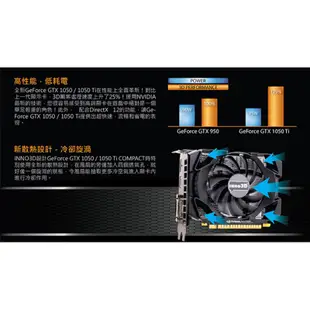 INNO3D 映眾 Geforce GTX 1050TI 4GB GDDR5 TWIN X2 V2 顯示卡