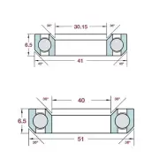 Easy to Install Bicycle Headset Bearings for Trek Madone Domane Emonda