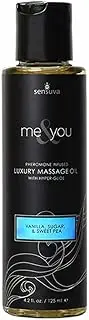 Sensuva Me and You Vanilla, Sugar and Sweet Pea Massage Oil 125 ml