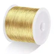328Ft Jewelry Wire Craft Wire 26 Gauge Tarnish Resistant Jewelry Beading Gold