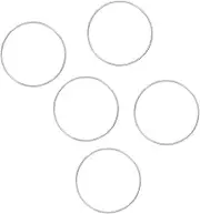 Zerodeko 5pcs Dreamcatcher Metal Rings Silver DIY Handicrafts Welded Design for Mandalas Wall Hangings for Crafting Home Decor and Personal Projects