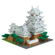 Nanoblock Himeji Castle Special Deluxe Edition Metallic Silver ver Japan New