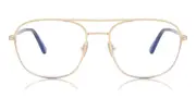 Tom Ford FT5830-B Blue-Light Block 028 Men's Glasses Gold Size 54 - Private Health Rebate - Blue Light Block Available