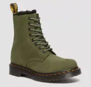 Dr. Martens 8 Hole 1460 Serena Olive Buffbuck Nubuck 31358538 Lined