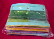 Bulk 36 Pack 3 Ring Binder Zippered Pencil Pouches Multi Color See Thru