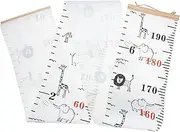 HAMPPLIES Height Chart Canvas Growth Chart for Wall Height Measurement Ruler Portable Nursery Decor for Growth Tracking for Bedrooms and Kindergartens