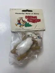 Vintage Wonderful World of Disney Christmas Chip n' Dale Ornament Flocked