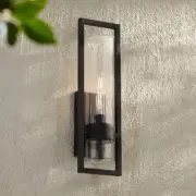 Possini Euro Reed 21" High Sand Black Outdoor Wall Light