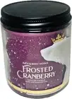 NEW BATH & BODY WORKS FROSTED CRANBERRY SMALL 1-WICK 7 OZ.SCENTED CANDLE
