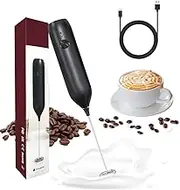 Milk Frother, Milk Frothers Handheld Electric with High Power 14000 RPM Motor, Mini Foamer Whisk, Mixer with Food Grade Stainless Steel Stirring Head, for Coffee, Hot Chocolate, Drinks