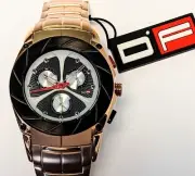 D.Factory Chronograph Mans Rose Gold Steel Watch Full warranty
