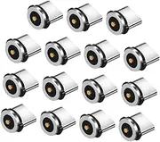 COHEALI 15Pcs Rotating Magnetic USB C Adapter Connector for Fast Charging and Data Transmission Premium Aluminum Material Rotation Compatible with Magnetic Charging Cables