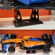 Angled Mount Display Stand Holder for Lego McLaren F1 Model 42141 F1 Car