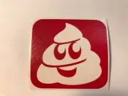 Pile of Poo Emoji Glitter Tattoo Stencil Pack