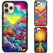 Aluminum Case colorful forest Psychedelic For Samsung Galaxy Z Fold Flip 3 4 5 6
