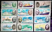 12Pcs/Set New USSR CCCP Post Stamp 1979 1980 Scientific Research Ship Postage St