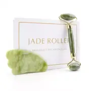 Duel Jade Roller Gua Sha Face-lift Set Facial Massage Roller