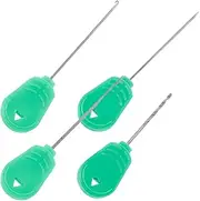 4pcs Bait Drill Rigs for Carp Fishing Metal Fish Hooks Drill Rigs for Fishing Bait Fishing Hook Hooks for Fishing Stainless Steel Bait Rigs Fishing Metal Hooks Bait Hook